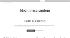 Desktop Screenshot of blog.devicerandom.org
